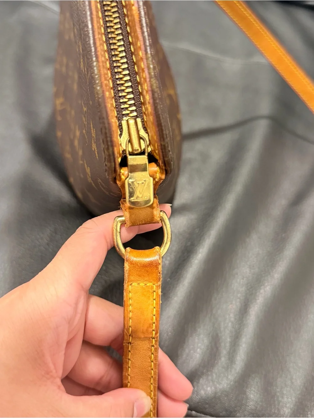 Authentic Louis Vuitton Monogram Drouot Crossbody Bag